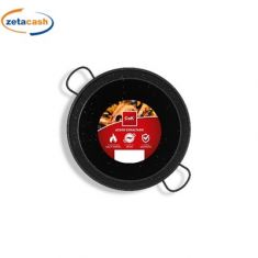 PAELLERA IN FERRO SMALTATA CON MANICI 30 CM