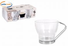 TAZZE CAFFE' 4 PEZZI IN VETRO