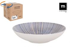 PIATTO FONDO FANTASIA BLU DIAM 21 CM