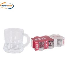 SET 6 BICCHIERINI DA CICCHETTO DIBBA 45 CC