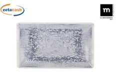 PIATTO RETTANGOLARE ADHARA ELITE 25X15CM GRIGIO