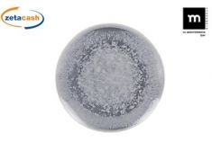 PIATTO PIANO ADHARA MONACO D26CM GRIGIO