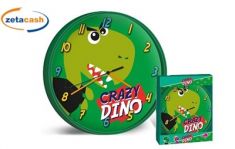 OROLOGIO DA PARETE CRAZY DINO D25CM