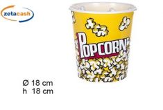 SECCHIELLO PER POPCORN 18CM PLASTICA