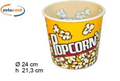 SECCHIELLO PER POPCORN PLASTICA D24XH21CM