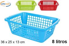 CESTA RETTANGOLARE FORATA