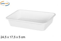 VASCHETTA DA CUCINA IN PLASTICA BIANCA