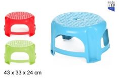 SGABELLO IN PLASTICA CM 30X26 ALTEZZA CM19