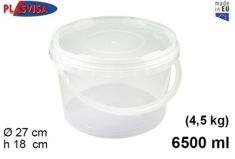 SECCHIO CON COPERCHIO. 4,5KG 6500cc