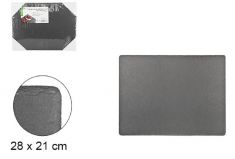 PIATTO RETTANGOLARE IN ARDESIA 28 X 21 CM