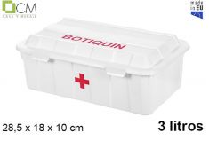 CASSETTA PRONTO SOCCORSO VUOTA IN PLASTICA