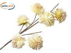 RAMO DI FIORI GIALLI BICOLORE 25X25XH110 CM