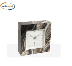 OROLOGIO CON VETRO DECORATO 14X4XH14 CM