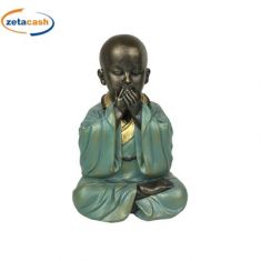 BUDDHA IN RESINA SEDUTO NON PARLO 12X10XH18 CM