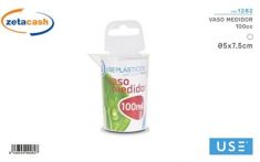 BICCHIERE DOSATORE PLASTICA TRASPARENTE 100 ML