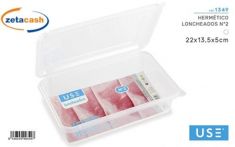 CONTENITORE ERMETICO PER ALIMENTI 22X13,5XH5CM