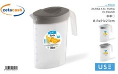 CARAFFA ACQUA TURIA 1,5 LT CON COPERCHIO COL ASS
