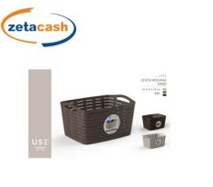 CESTA PORTABIANCHERIA IN PLASTICA CM 40X31X23.