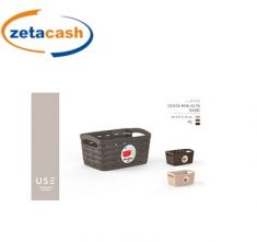 CESTINO RETTANGOLARE IN PLASTICA CM 24X17x13.