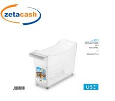 CONTENITORE IN PLASTICA CON RUOTE CM 46X16X27