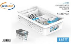 SCOLAPIATI PLASTICA EMMA ELEGANT 44X26XH11 CM COL ASS