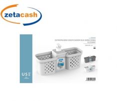 PORTASPUGNE IN PLASTICA CON DISPENSER A 2 SEZIONI.