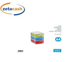 CASSETTIERA IN PLASTICA CON 3 CASSETTI, CM 36X26X28.