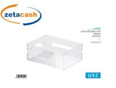 CASSETTA IN PLASTICA TRASPARENTE CM 17X13X7.
