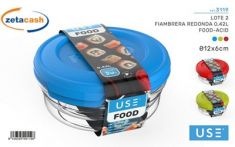 SET 2 PORTAPRANZO ROTONDI PLASTICA COL ASS 420 ML