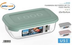 PORTAPRANZO RETTANGOLARE PLASTICA COL PAST ASS 1.7 LT
