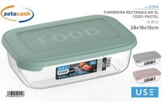 PORTAPRANZO RETTANGOLARE PLASTICA COL PAST ASS 3 LT