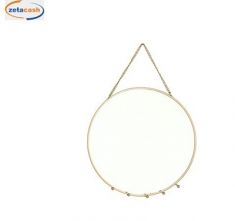 SPECCHIO DA PARETE ROTONDO ORO D24 CM