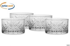 COPPETTA IN VETRO DECORATO CL 23 4 PZ