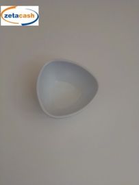 COPPETTA TRIANGOLARE MELAMINA ALBA 6.5 CM.