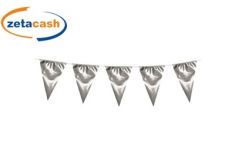 BANDIERINE ARGENTO PER FESTE