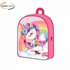 ZAINO BIMBA ASILO UNICORNO ARCOBALENO ROSA