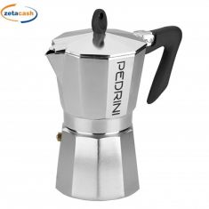 CAFFETTIERA 6 TAZZE IN ALLUMINIO PEDRINI
