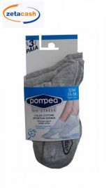 CALZA COTONE SPORTIVAGRIGIA MELANGE TG.35/38 3 PAIA POMPEA