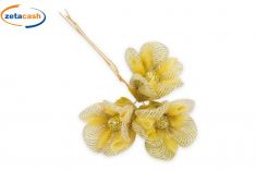 FIORI 12 PEZZI LAME' ORO