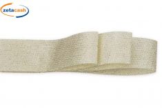 NASTRO COTONE PERLATO PANNA