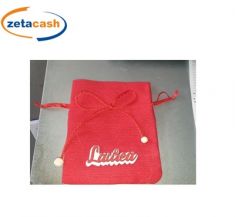 SACCHETTI ROSSI CON FIOCCO E APPLICAZIONE SCRITTA LAUREA