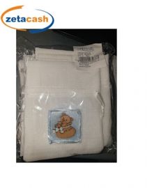 SACCHETTI BIANCHI CON APPLICAZIONE ORSETTO CM12X9.5 10PEZZI