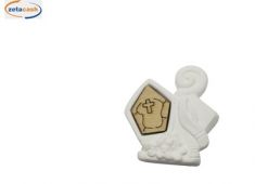 SET 6 GESSETTI CRESIMA CON INSERTO LEGNO