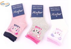 CALZINI NEONATA IN COTONE CALDO