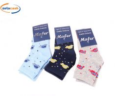 CALZINI NEONATO IN COTONE CALDO