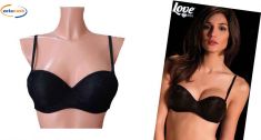 REGGISENO FASCIA IMBOTTITA MODELLO CLAUDIA NERO. TAGLIA: 3° COPPA B