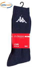 CALZINI DA UOMO BLU MARINE KAPPA TG 39/41 3 PEZZI