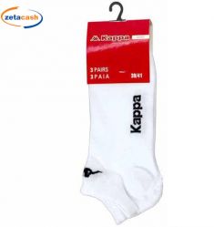 CALZINI FANTASMINI 3 PAIA KAPPA BIANCO TAGLIA39/41