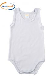 BODY SPALLA LARGA NEONATO BIANCO