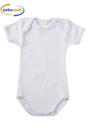 BODY NEONATO MEZZA MANICA BIANCO